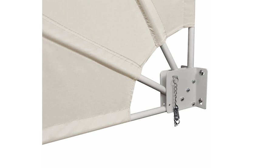 vidaXL 41576 Collapsible Balcony Side Awning Cream 210x210cm vidaXL 41576 Collapsible Balcony Side Awning Cream 210x210cm