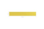 vidaXL 310994 Balcony Screen Yellow 75x500cm Hdpe vidaXL 310994 Balcony Screen Yellow 75x500cm Hdpe
