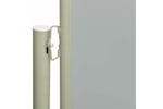 vidaXL 317950 Patio Retractable Side Awning 117x600cm Grey vidaXL 317950 Patio Retractable Side Awning 117x600cm Grey