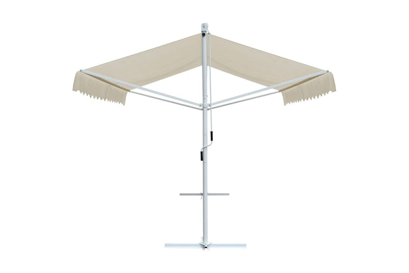 vidaXL 143744 Free Standing Awning 3x3 M Cream vidaXL 143744 Free Standing Awning 3x3 M Cream
