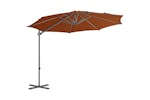 vidaXL 312313 Cantilever Umbrella With Steel Pole Terracotta 300cm vidaXL 312313 Cantilever Umbrella With Steel Pole Terracotta 300cm