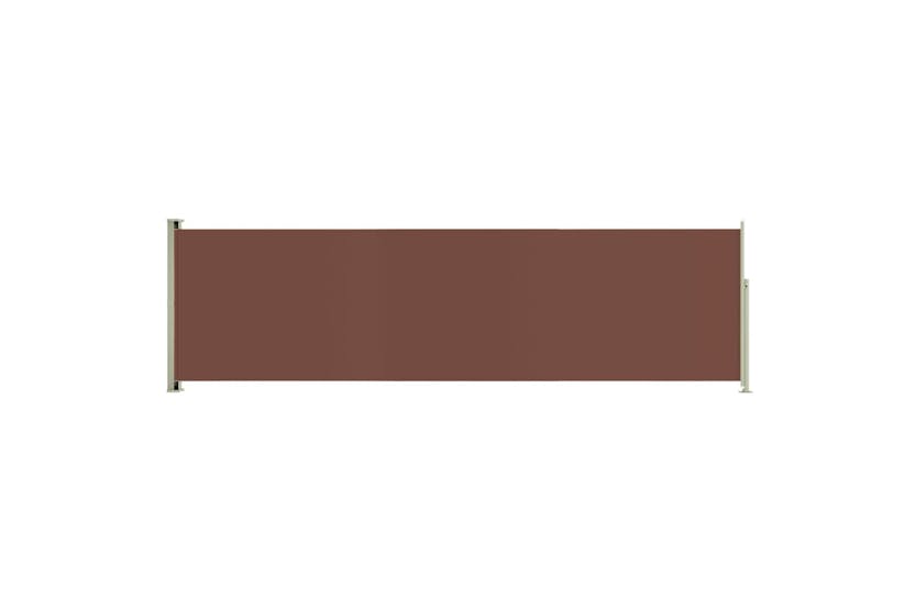 vidaXL 317969 Patio Retractable Side Awning 180x600cm Brown vidaXL 317969 Patio Retractable Side Awning 180x600cm Brown