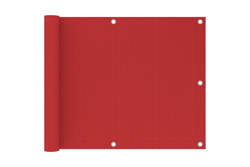 vidaXL 311007 Balcony Screen Red 75x600cm Hdpe vidaXL 311007 Balcony Screen Red 75x600cm Hdpe