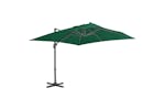 vidaXL 44634 Cantilever Umbrella With Aluminium Pole Green 300x300cm vidaXL 44634 Cantilever Umbrella With Aluminium Pole Green 300x300cm