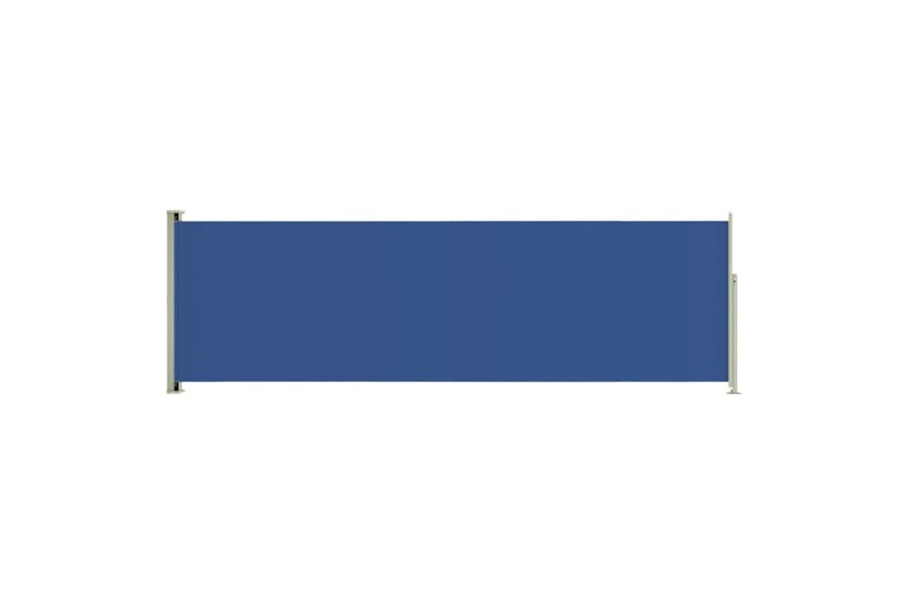 vidaXL 317924 Patio Retractable Side Awning 160x500cm Blue vidaXL 317924 Patio Retractable Side Awning 160x500cm Blue