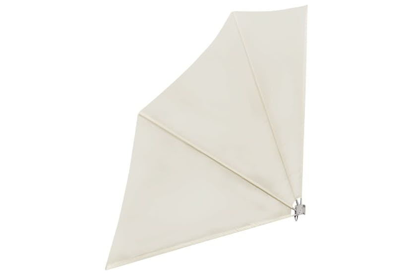 vidaXL 41578 Collapsible Balcony Side Awning Cream 140x140cm vidaXL 41578 Collapsible Balcony Side Awning Cream 140x140cm