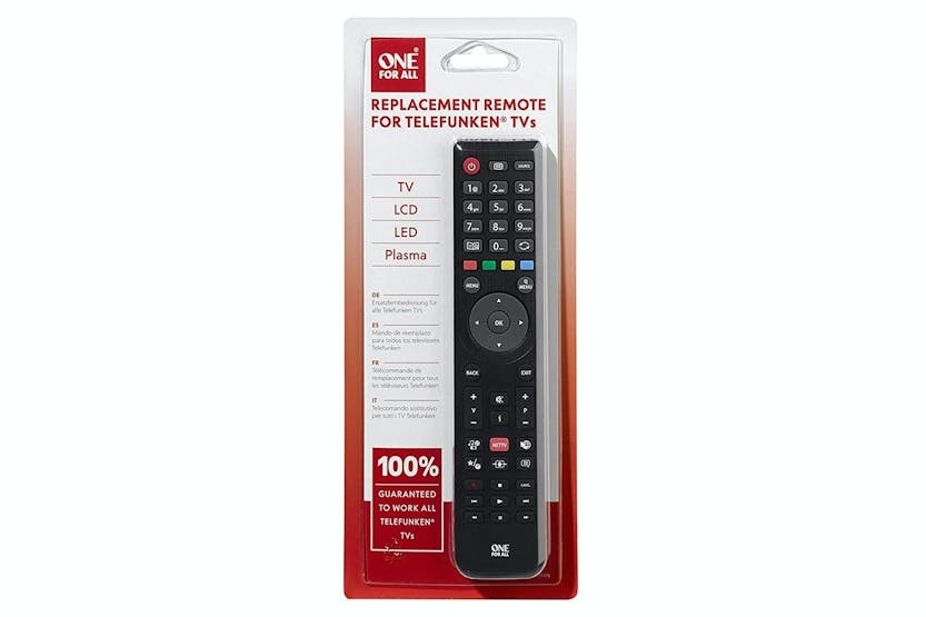 One For All Telefunken TV Replacement Remote | URC1918 One For All Telefunken TV Replacement Remote | URC1918