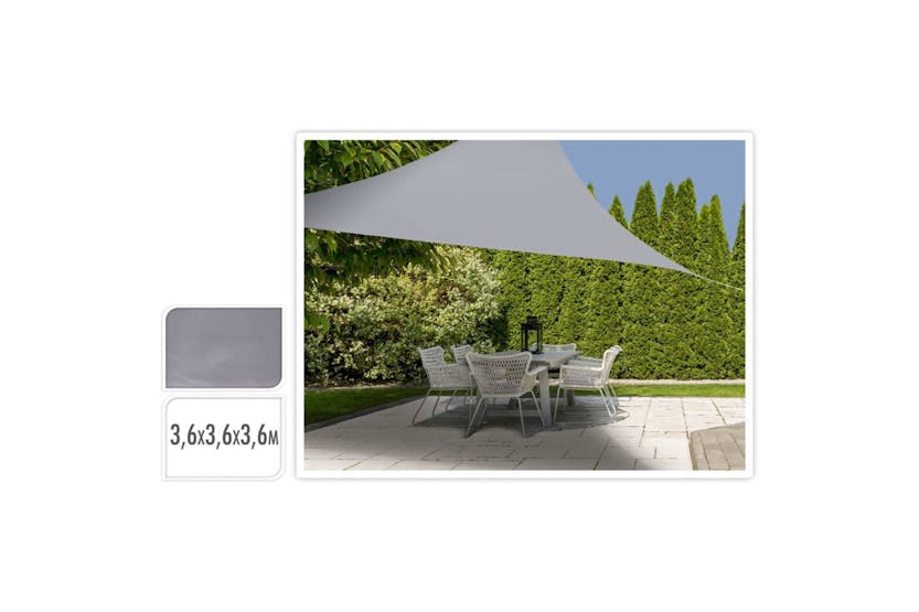 Progarden 436351 Shade Cloth 3.6x3.6x3.6 M Grey Triangle Progarden 436351 Shade Cloth 3.6x3.6x3.6 M Grey Triangle
