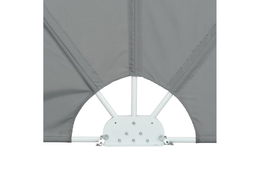 vidaXL 44566 Collapsible Terrace Side Awning Grey 400x200cm vidaXL 44566 Collapsible Terrace Side Awning Grey 400x200cm