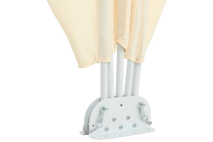 vidaXL 44570 Collapsible Terrace Side Awning Cream 400x200cm vidaXL 44570 Collapsible Terrace Side Awning Cream 400x200cm