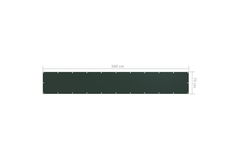 vidaXL 134998 Balcony Screen Dark Green 75x500cm Oxford Fabric vidaXL 134998 Balcony Screen Dark Green 75x500cm Oxford Fabric