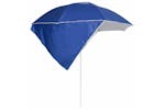 vidaXL 318837 Beach Umbrella With Side Walls Blue 215cm vidaXL 318837 Beach Umbrella With Side Walls Blue 215cm