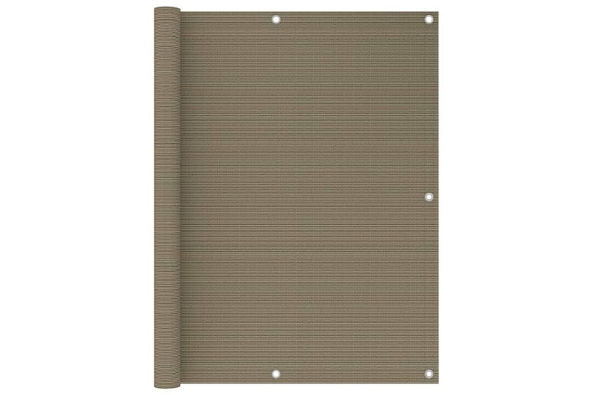 vidaXL 310966 Balcony Screen Taupe 120x500cm Hdpe vidaXL 310966 Balcony Screen Taupe 120x500cm Hdpe