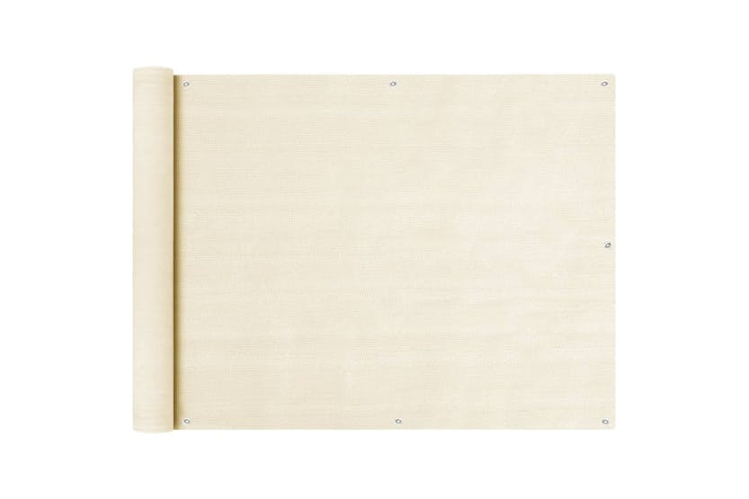 vidaXL 310924 Balcony Screen Cream 90x300cm Hdpe vidaXL 310924 Balcony Screen Cream 90x300cm Hdpe