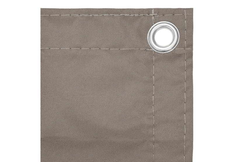 vidaXL 134987 Balcony Screen Taupe 75x600cm Oxford Fabric vidaXL 134987 Balcony Screen Taupe 75x600cm Oxford Fabric