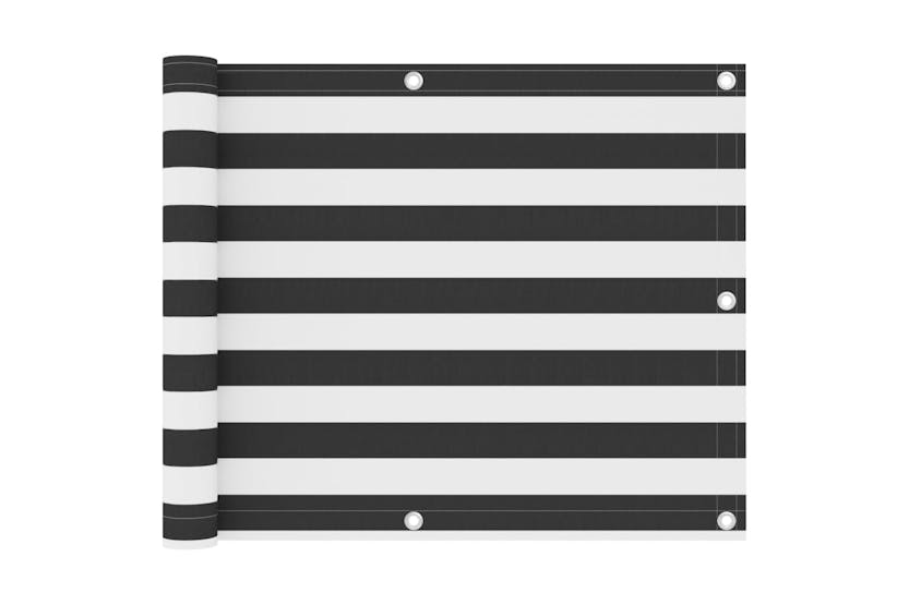 vidaXL 134877 Balcony Screen Anthracite And White 75x400cm Oxford Fabric vidaXL 134877 Balcony Screen Anthracite And White 75x400cm Oxford Fabric