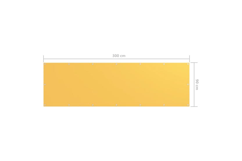 vidaXL 135024 Balcony Screen Yellow 90x300cm Oxford Fabric vidaXL 135024 Balcony Screen Yellow 90x300cm Oxford Fabric