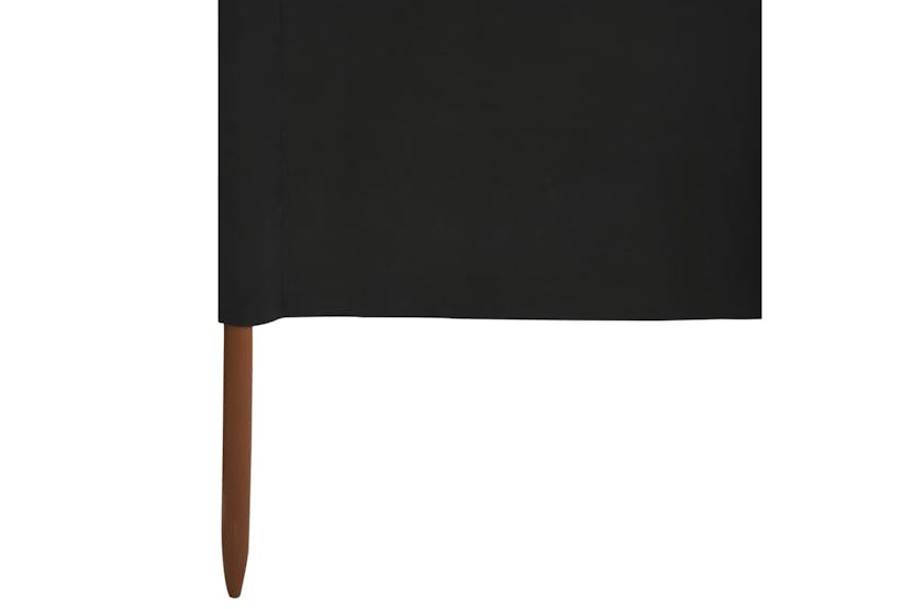 vidaXL 47172 6-panel Wind Screen Fabric 800x80cm Black vidaXL 47172 6-panel Wind Screen Fabric 800x80cm Black