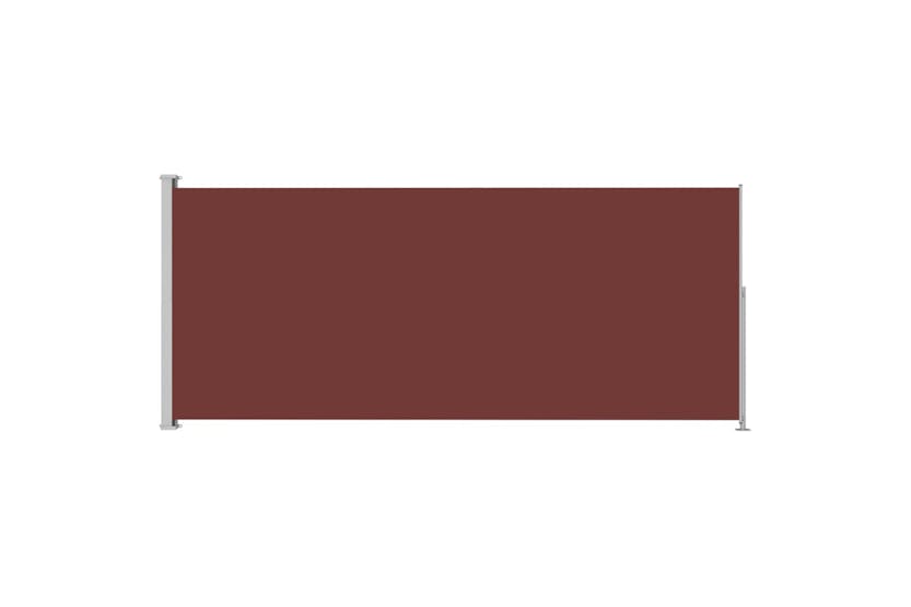 vidaXL 313408 Patio Retractable Side Awning 180x500cm Brown vidaXL 313408 Patio Retractable Side Awning 180x500cm Brown