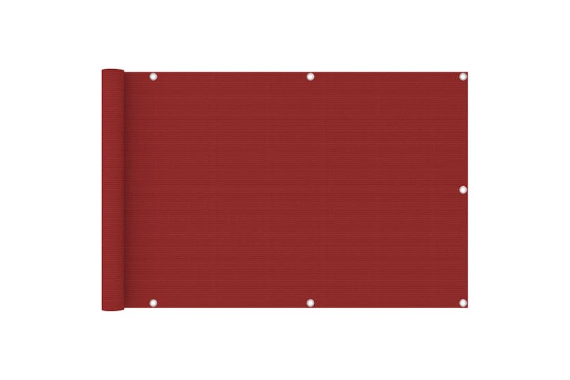 vidaXL 311009 Balcony Screen Red 90x400cm Hdpe vidaXL 311009 Balcony Screen Red 90x400cm Hdpe