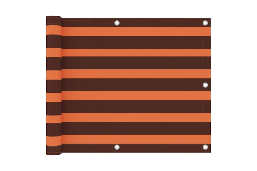 vidaXL 134924 Balcony Screen Orange And Brown 75x300cm Oxford Fabric vidaXL 134924 Balcony Screen Orange And Brown 75x300cm Oxford Fabric