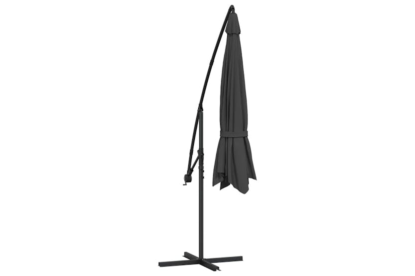 vidaXL 44505 Cantilever Umbrella With Aluminium Pole 350cm Anthracite vidaXL 44505 Cantilever Umbrella With Aluminium Pole 350cm Anthracite
