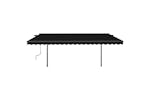 vidaXL 3070259 Manual Retractable Awning With Posts 5x3.5 M Anthracite vidaXL 3070259 Manual Retractable Awning With Posts 5x3.5 M Anthracite
