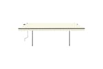 vidaXL 3070257 Manual Retractable Awning With Posts 5x3.5 M Cream vidaXL 3070257 Manual Retractable Awning With Posts 5x3.5 M Cream