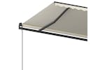 vidaXL 3070257 Manual Retractable Awning With Posts 5x3.5 M Cream vidaXL 3070257 Manual Retractable Awning With Posts 5x3.5 M Cream