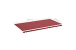 vidaXL 311973 Replacement Fabric For Awning Burgundy Red 6x3 M vidaXL 311973 Replacement Fabric For Awning Burgundy Red 6x3 M