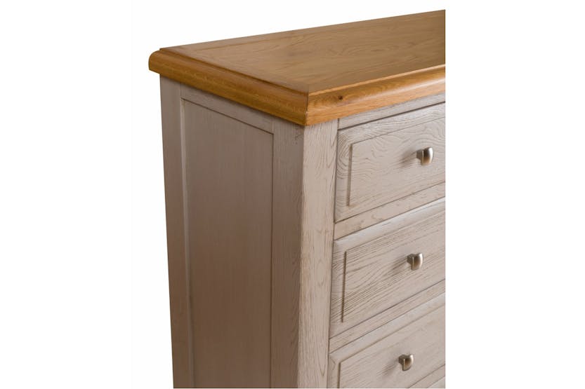 Lancaster Chest Of Drawer | 2+4 Drawer | Aged Grey/Oak Lancaster Chest Of Drawer | 2+4 Drawer | Aged Grey/Oak