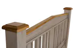 Lancaster Bed Frame | Double | 4ft6 | Aged Grey/Oak Lancaster Bed Frame | Double | 4ft6 | Aged Grey/Oak