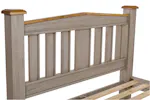 Lancaster Bed Frame | Double | 4ft6 | Aged Grey/Oak Lancaster Bed Frame | Double | 4ft6 | Aged Grey/Oak