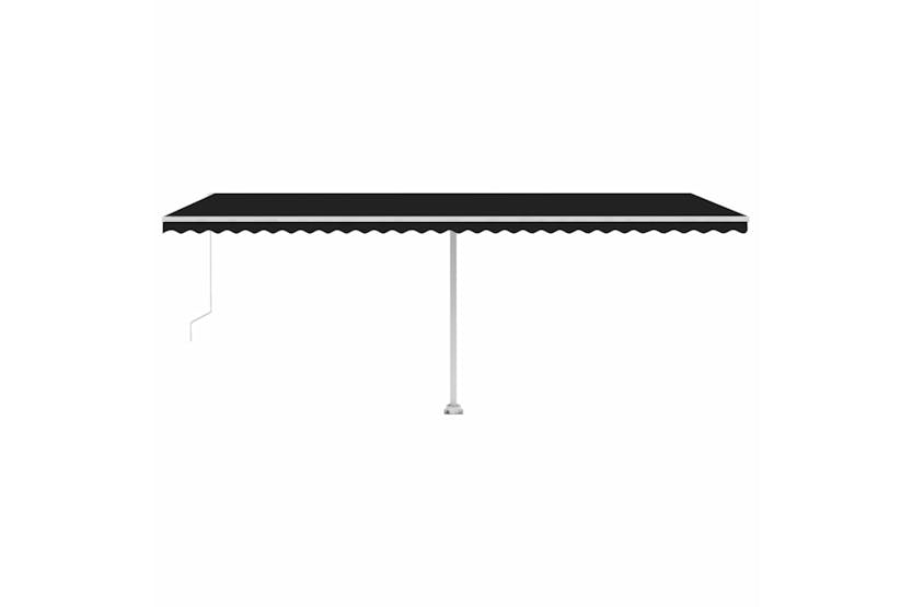 vidaXL 3069684 Manual Retractable Awning With Led 600x350cm Anthracite vidaXL 3069684 Manual Retractable Awning With Led 600x350cm Anthracite