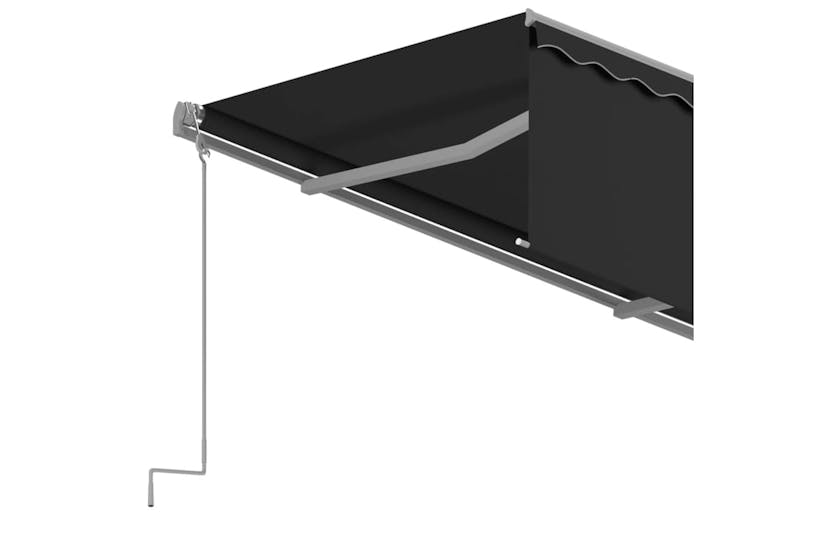 vidaXL 3069419 Manual Retractable Awning With Blind 4x3m Anthracite vidaXL 3069419 Manual Retractable Awning With Blind 4x3m Anthracite