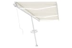 vidaXL 3069682 Manual Retractable Awning With Led 600x350cm Cream vidaXL 3069682 Manual Retractable Awning With Led 600x350cm Cream