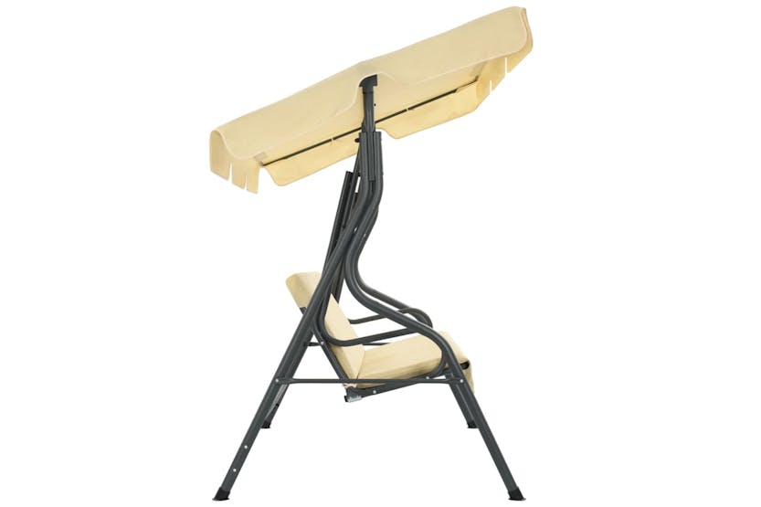 vidaXL 45350 Garden Swing Chair Cream White 170x110x153cm vidaXL 45350 Garden Swing Chair Cream White 170x110x153cm