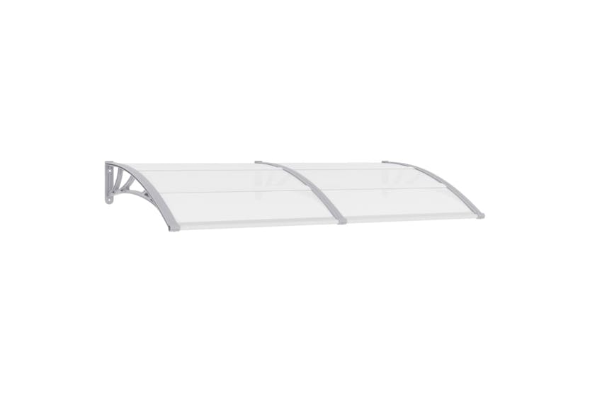 vidaXL 144820 Door Canopy Grey And Transparent 200x80cm Pc vidaXL 144820 Door Canopy Grey And Transparent 200x80cm Pc
