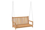 vidaXL 316628 Swing Bench Solid Teak Wood 114x60x64cm vidaXL 316628 Swing Bench Solid Teak Wood 114x60x64cm