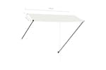 vidaXL 145925 Retractable Awning With Led 300x150cm Cream vidaXL 145925 Retractable Awning With Led 300x150cm Cream