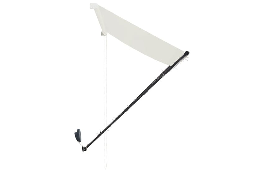 vidaXL 145925 Retractable Awning With Led 300x150cm Cream vidaXL 145925 Retractable Awning With Led 300x150cm Cream