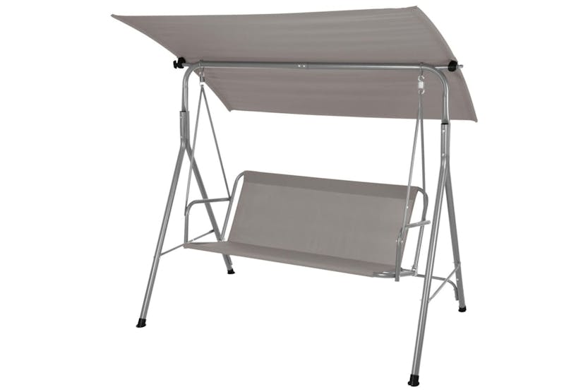 Progarden 436242 Garden Swing With Canopy Light Grey Progarden 436242 Garden Swing With Canopy Light Grey