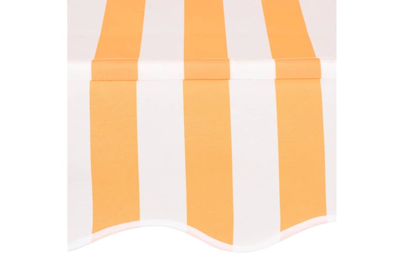 vidaXL 43232 Manual Retractable Awning 200cm Orange And White Stripes vidaXL 43232 Manual Retractable Awning 200cm Orange And White Stripes