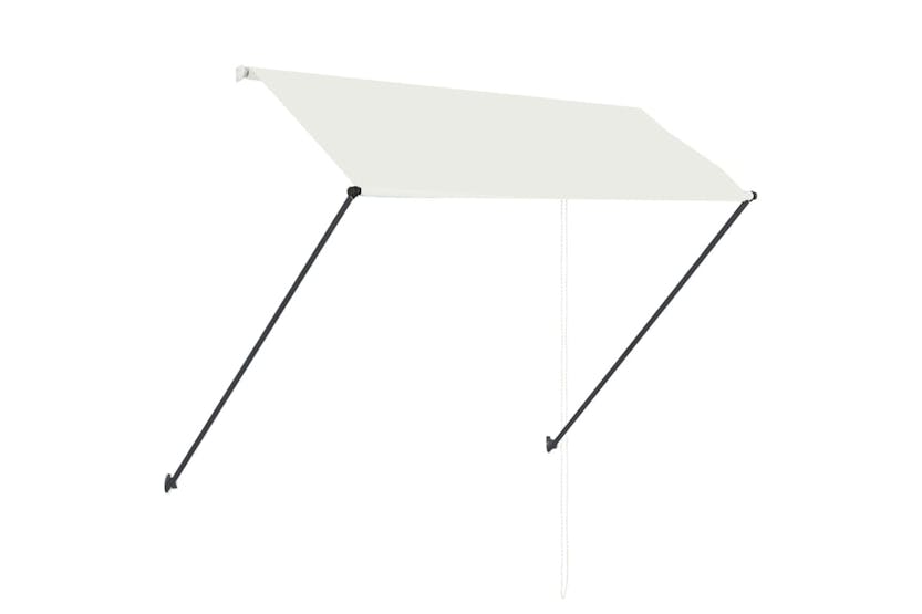 vidaXL 145924 Retractable Awning With Led 250x150cm Cream vidaXL 145924 Retractable Awning With Led 250x150cm Cream