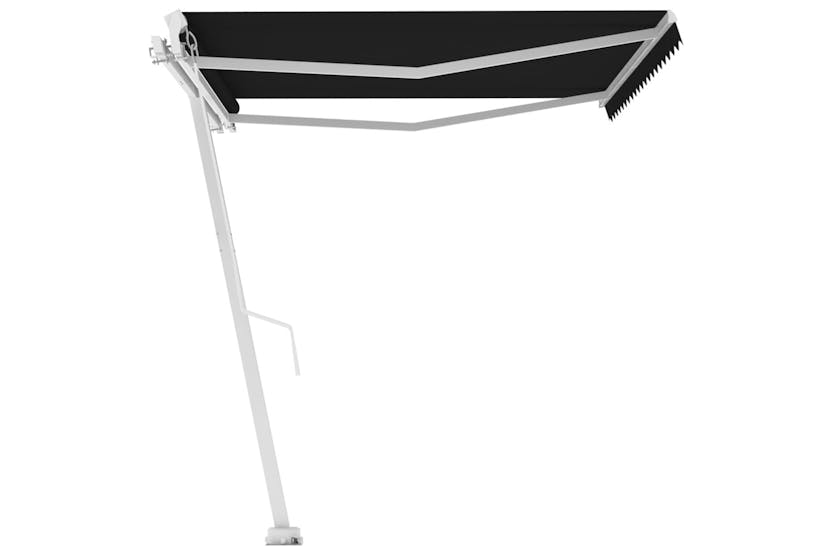 vidaXL 3069619 Freestanding Manual Retractable Awning 400x350cm Anthracite vidaXL 3069619 Freestanding Manual Retractable Awning 400x350cm Anthracite