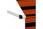vidaXL 145839 Manual Retractable Awning 350cm Orange And Brown vidaXL 145839 Manual Retractable Awning 350cm Orange And Brown