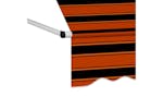vidaXL 145834 Manual Retractable Awning 100cm Orange And Brown vidaXL 145834 Manual Retractable Awning 100cm Orange And Brown