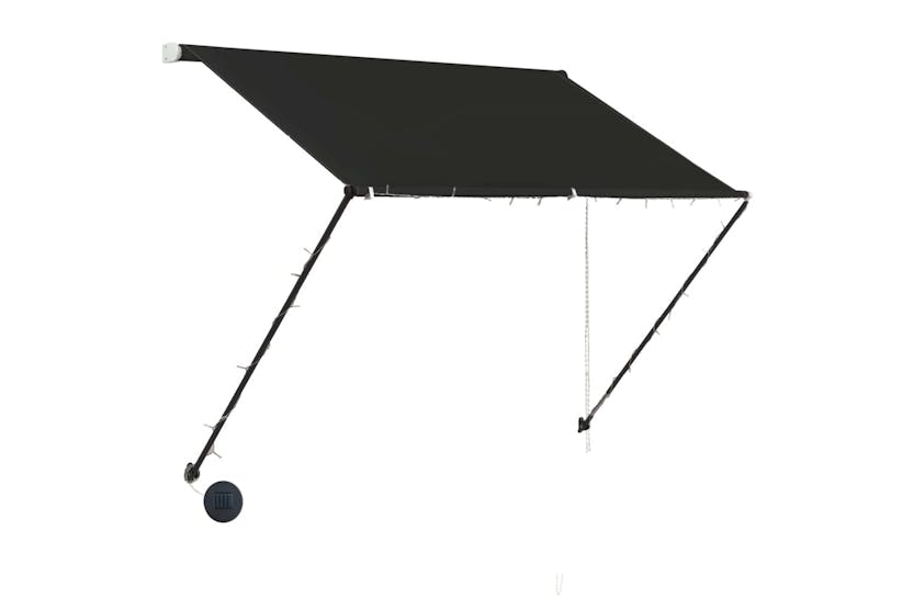 vidaXL 145915 Retractable Awning With Led 150x150cm Anthracite vidaXL 145915 Retractable Awning With Led 150x150cm Anthracite