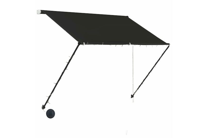 vidaXL 145915 Retractable Awning With Led 150x150cm Anthracite vidaXL 145915 Retractable Awning With Led 150x150cm Anthracite