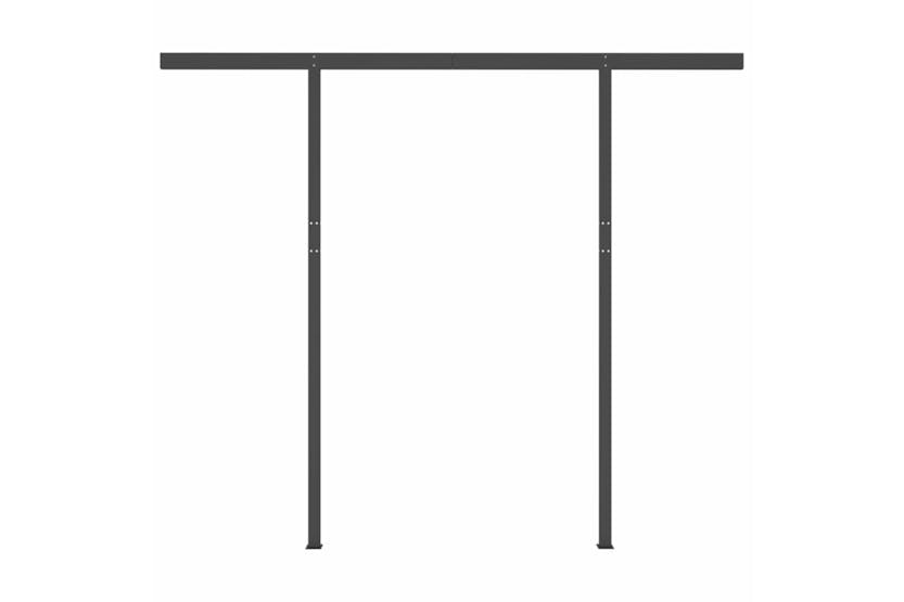 vidaXL 3070117 Manual Retractable Awning With Posts 3.5x2.5 M Cream vidaXL 3070117 Manual Retractable Awning With Posts 3.5x2.5 M Cream